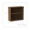 Alera 31.75 in. x 14 in. x 29.5 in. Valencia Series 2-Shelf Bookcase - Modern Walnut